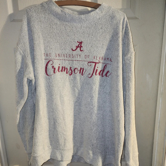 comfort terry Tops - Womens XXL Green Tea Comfort Terry University of Alabama Crimson Tide Sweatshirt
